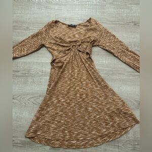 - Brown dress size medium